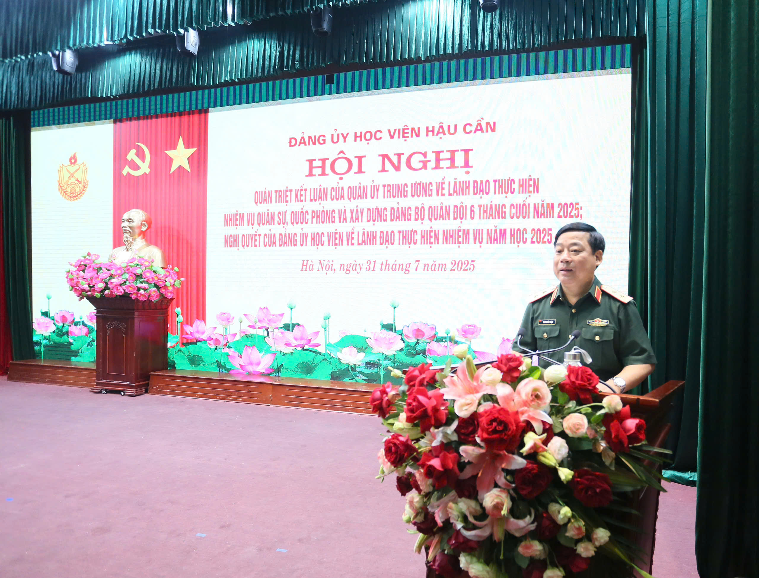 HỌC VIỆN HẬU CẦN TỔ CHỨC HỘI NGHỊ QUÁN TRIỆT NGHỊ QUYẾT LÃNH ĐẠO THỰC HIỆN NHIỆM VỤ NĂM HỌC 2025-2026