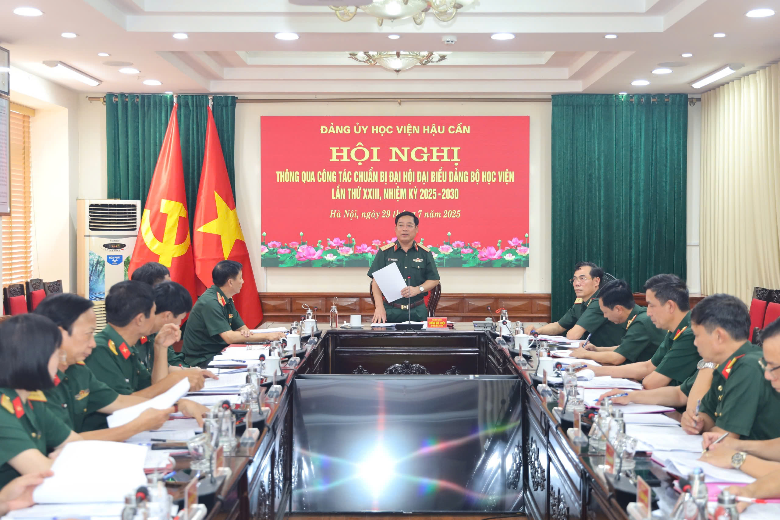 HỌC VIỆN HẬU CẦN LÀM TỐT CÔNG TÁC CHUẨN BỊ ĐẠI HỘI ĐẠI BIỂU ĐẢNG BỘ HỌC VIỆN LẦN THỨ XXIII