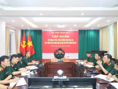 HỌC VIỆN HẬU CẦN THAM DỰ TẬP HUẤN XÂY DỰNG VÀ PHÁT TRIỂN CHƯƠNG TRÌNH ĐÀO TẠO CÁC TRÌNH ĐỘ CỦA GIÁO DỤC ĐẠI HỌC ĐÁP ỨNG CHUẨN ĐẦU RA