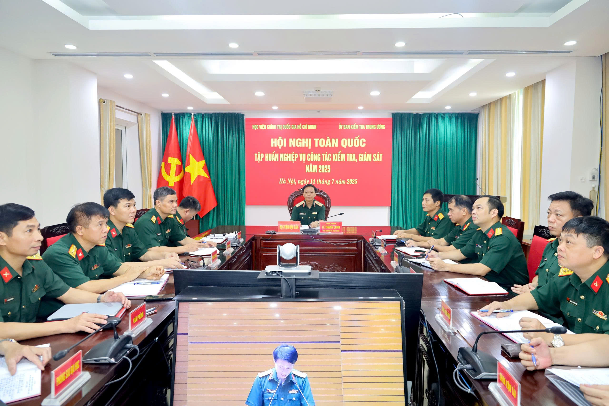 HỌC VIỆN HẬU CẦN THAM DỰ HỘI NGHỊ TẬP HUẤN TOÀN QUỐC NGHIỆP VỤ CÔNG TÁC KIỂM TRA, GIÁM SÁT NĂM 2025