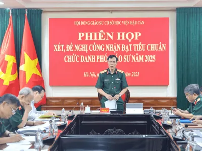 HỘI ĐỒNG GIÁO SƯ CƠ SỞ HỌC VIỆN HẬU CẦN XÉT, ĐỀ NGHỊ  CÔNG NHẬN ĐẠT TIÊU CHUẨN CHỨC DANH PHÓ GIÁO SƯ NĂM 2025