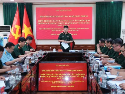 HỌC VIỆN HẬU CẦN TỔ CHỨC HỘI THẢO  BẢN THẢO ĐỀ TÀI CẤP BỘ QUỐC PHÒNG