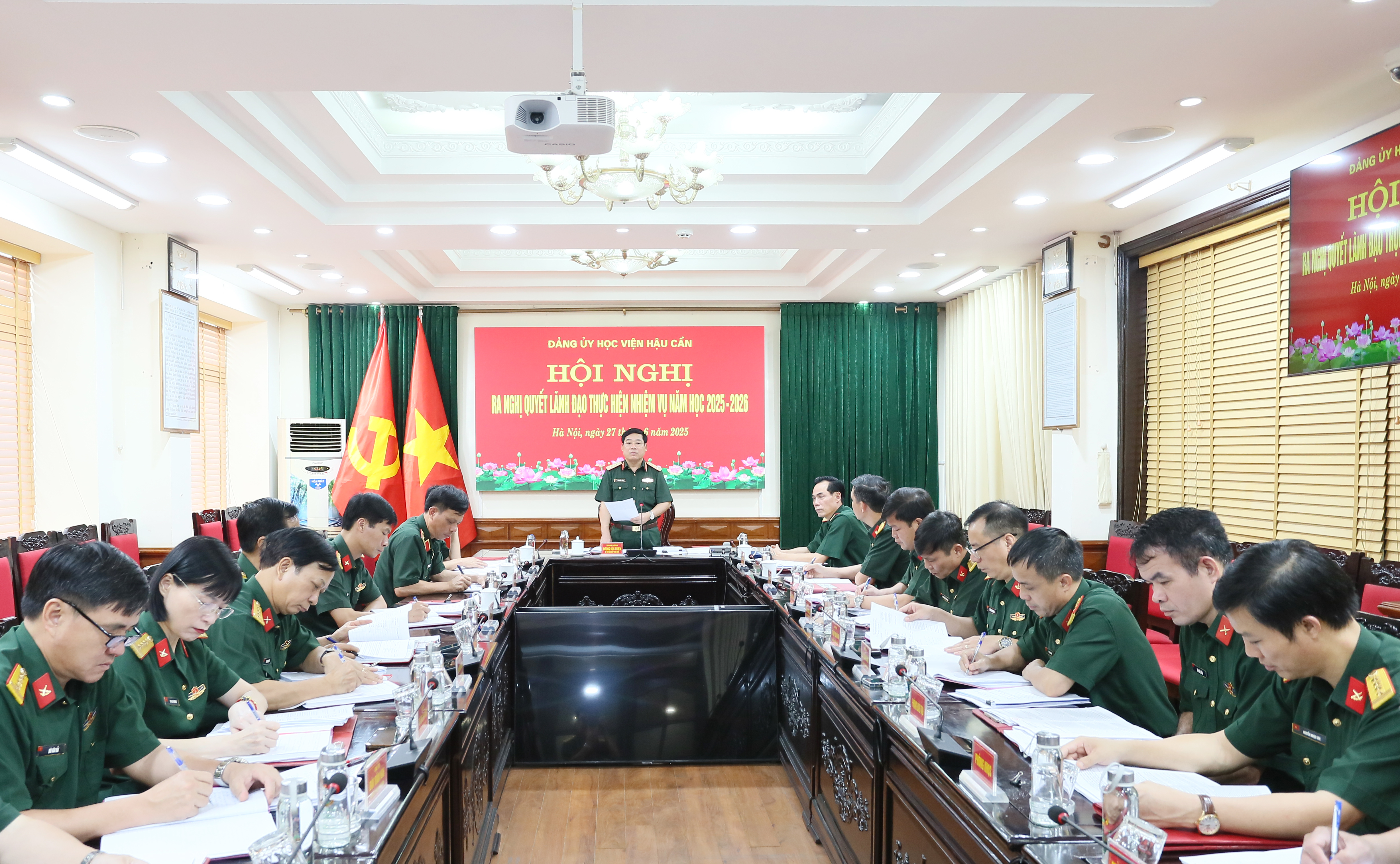 ĐẢNG ỦY HỌC VIỆN HẬU CẦN RA NGHỊ QUYẾT  LÃNH ĐẠO THỰC HIỆN NHIỆM VỤ NĂM HỌC 2025 – 2026