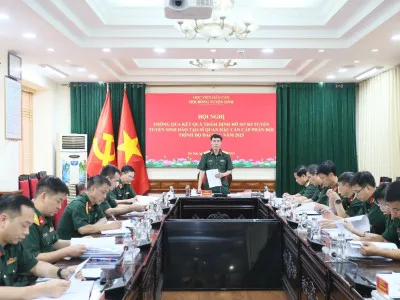 HỌC VIỆN HẬU CẦN TỔ CHỨC THẨM ĐỊNH KẾT QUẢ SƠ TUYỂN HỒ SƠ  ĐÀO TẠO SĨ QUAN HẬU CẦN CẤP PHÂN ĐỘI, TRÌNH ĐỘ ĐẠI HỌC NĂM 2025