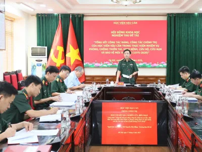 HỌC VIỆN HẬU CẦN TỔ CHỨC  NGHIỆM THU ĐỀ TÀI CẤP TỔNG CỤC CHÍNH TRỊ