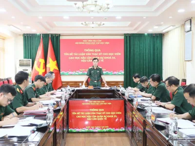 HỌC VIỆN HẬU CẦN TẬP TRUNG NÂNG CAO CHẤT LƯỢNG LUẬN VĂN THẠC SĨ CỦA CÁC ĐỐI TƯỢNG ĐÀO TẠO