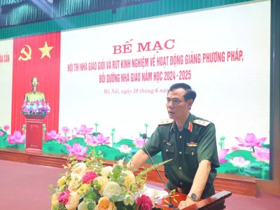 HỌC VIỆN HẬU CẦN BẾ MẠC HỘI THI NHÀ GIÁO GIỎI VÀ RÚT KINH NGHIỆM HOẠT ĐỘNG GIẢNG PHƯƠNG PHÁP, BỒI DƯỠNG NHÀ GIÁO NĂM HỌC 2024 - 2025