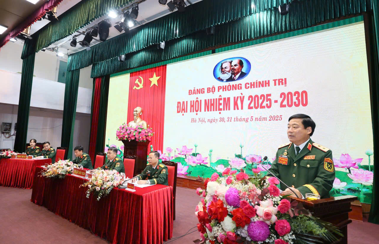 ĐẢNG BỘ PHÒNG CHÍNH TRỊ, HỌC VIỆN HẬU CẦN TỔ CHỨC THÀNH CÔNG ĐẠI HỘI NHIỆM KỲ 2025-2030