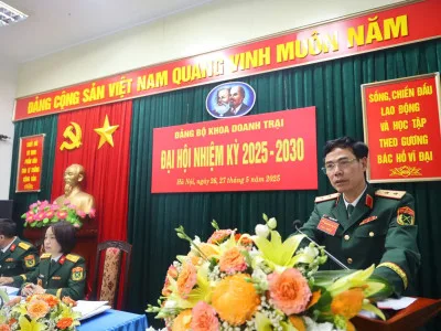 KHÍ THẾ MỚI TỪ ĐẠI HỘI ĐẢNG Ở HỌC VIỆN HẬU CẦN