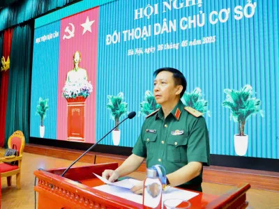 HỌC VIỆN HẬU CẦN TỔ CHỨC HỘI NGHỊ ĐỐI THOẠI DÂN CHỦ CƠ SỞ