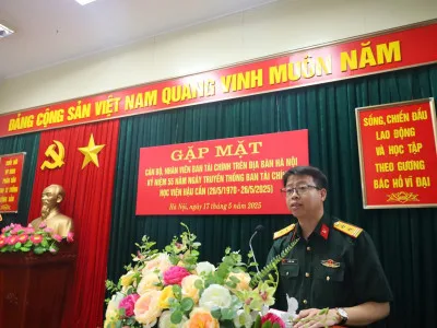 BAN TÀI CHÍNH, HỌC VIỆN HẬU CẦN TỔ CHỨC GẶP MẶT KỶ NIỆM 55 NĂM NGÀY TRUYỀN THỐNG