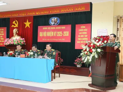 KHOA QUÂN NHU TỔ CHỨC THÀNH CÔNG ĐẠI HỘI ĐẢNG BỘ NHIỆM KỲ 2025 – 2030