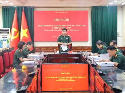 THẨM ĐỊNH ĐỀ TÀI, SÁNG KIẾN TUỔI TRẺ SÁNG TẠO LĨNH VỰC HẬU CẦN VÀ KHOA HỌC CÔNG NGHỆ QUÂN SỰ