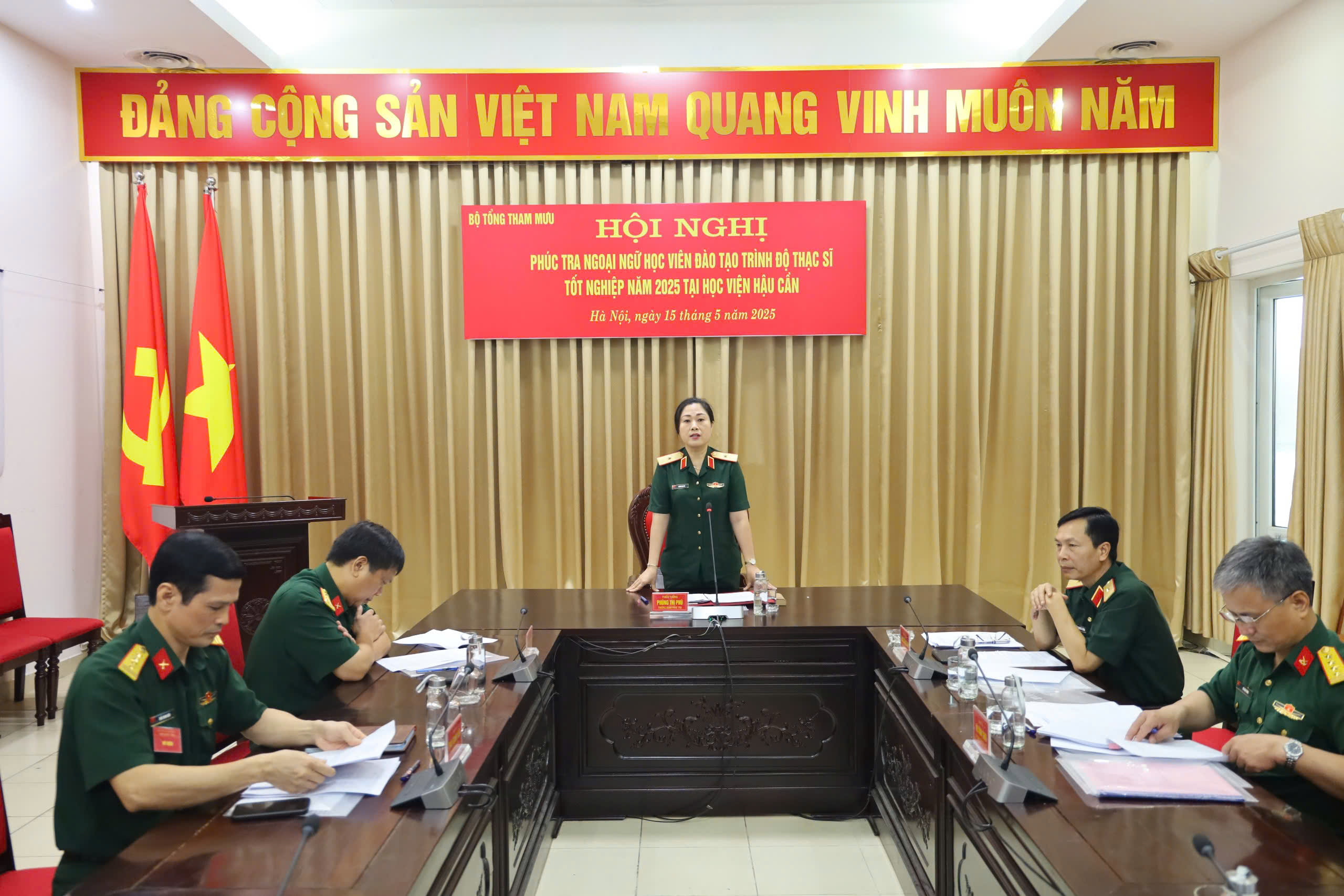 PHÚC TRA NGOẠI NGỮ ĐỐI TƯỢNG HỌC VIÊN QUÂN SỰ ĐÀO TẠO TRÌNH ĐỘ THẠC SĨ TẠI HỌC VIỆN HẬU CẦN