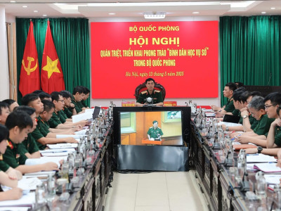 HỌC VIỆN HẬU CẦN THAM GIA HỘI NGHỊ  TRỰC TUYẾN QUÁN TRIỆT, TRIỂN KHAI PHONG TRÀO  “BÌNH DÂN HỌC VỤ SỐ” TRONG BỘ QUỐC PHÒNG