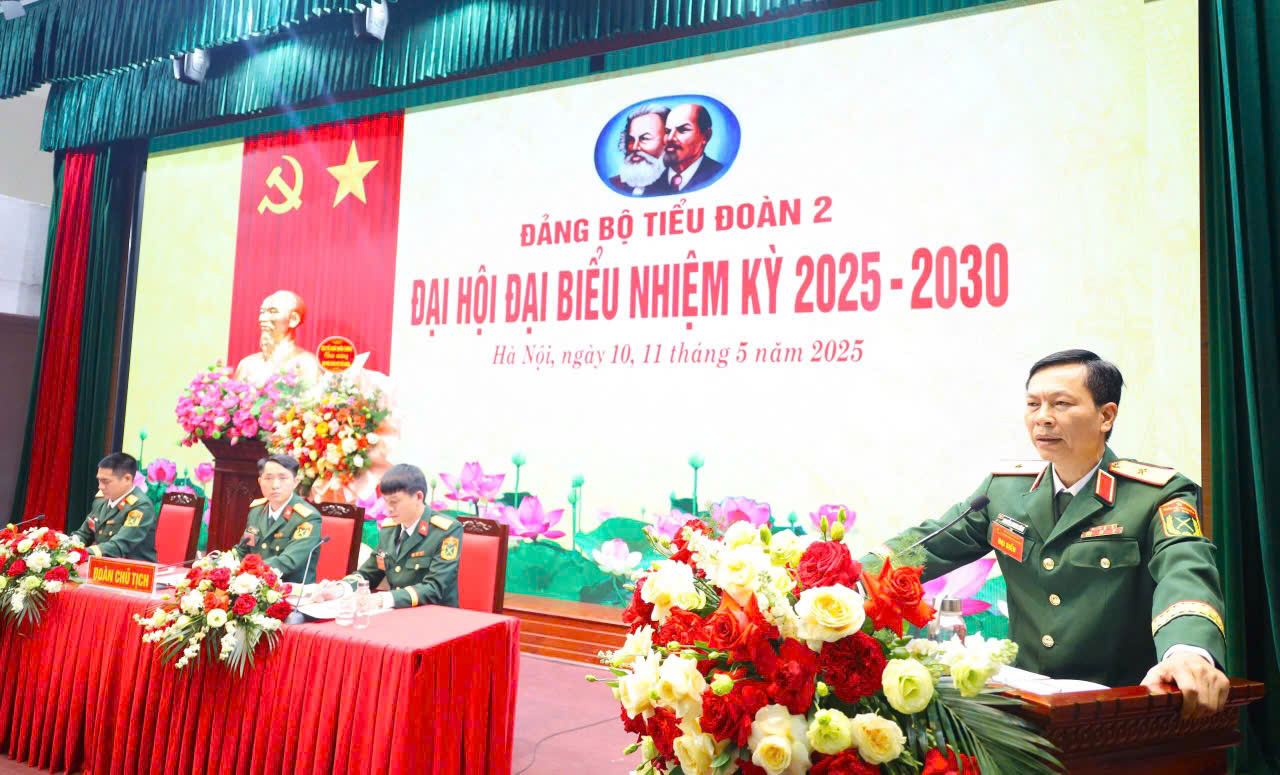 ĐẢNG BỘ TIỂU ĐOÀN 2 TỔ CHỨC THÀNH CÔNG ĐẠI HỘI ĐẠI BIỂU ĐẢNG BỘ NHIỆM KỲ 2025 - 2030
