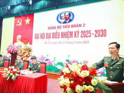 ĐẢNG BỘ TIỂU ĐOÀN 2 TỔ CHỨC THÀNH CÔNG ĐẠI HỘI ĐẠI BIỂU ĐẢNG BỘ NHIỆM KỲ 2025 - 2030