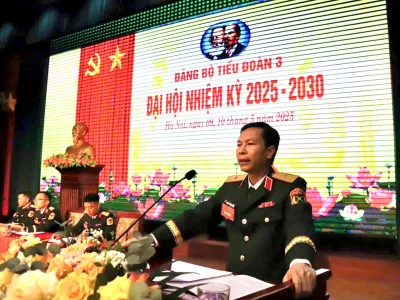 ĐẢNG BỘ TIỂU ĐOÀN 3 TỔ CHỨC THÀNH CÔNG ĐẠI HỘI NHIỆM KỲ 2025 - 2030