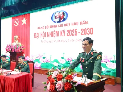 ĐẢNG BỘ KHOA CHỈ HUY HẬU CẦN TỔ CHỨC THÀNH CÔNG  ĐẠI HỘI NHIỆM KỲ 2025 - 2030