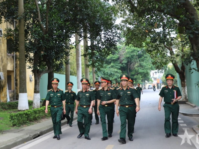 KIỂM TRA THỰC TẾ NHU CẦU CẢI TẠO, SỬA CHỮA CÁC CÔNG TRÌNH DOANH TRẠI CẤP BÁCH CỦA HỌC VIỆN HẬU CẦN