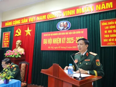 CHI BỘ TẠP CHÍ NGHIÊN CỨU KHOA HỌC HẬU CẦN QUÂN SỰ TỔ CHỨC THÀNH CÔNG ĐẠI HỘI CHI BỘ NHIỆM KỲ 2025 - 2030