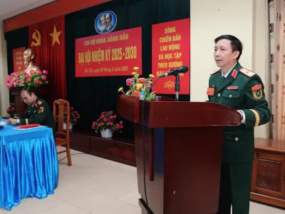 NHIỀU KHOA GIÁO VIÊN, HỌC VIỆN HẬU CẦN TỔ CHỨC THÀNH CÔNG ĐẠI HỘI CHI BỘ NHIỆM KỲ 2025-2030