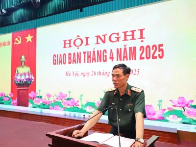 HỌC VIỆN HẬU CẦN TỔ CHỨC HỘI NGHỊ GIAO BAN THÁNG 4 NĂM 2025