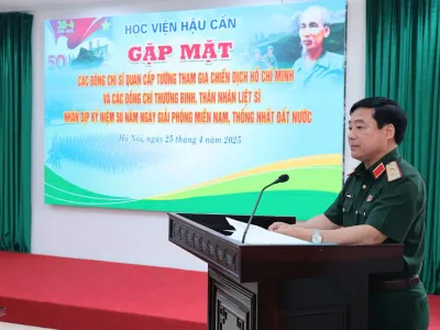 HỌC VIỆN HẬU CẦN GẶP MẶT TƯỚNG LĨNH THAM GIA  CHIẾN DỊCH HỒ CHÍ MINH VÀ CÁC ĐỒNG CHÍ THƯƠNG BINH, THÂN NHÂN LIỆT SĨ
