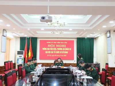 TIẾP TỤC LÀM TỐT CÔNG TÁC CHUẨN BỊ VĂN KIỆN, PHƯƠNG ÁN NHÂN SỰ, TỔ CHỨC THÀNH CÔNG ĐẠI HỘI ĐẢNG CẤP CƠ SỞ TRONG ĐẢNG BỘ HỌC VIỆN
