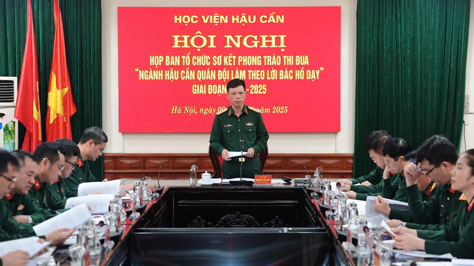 HỌP BAN TỔ CHỨC SƠ KẾT PHONG TRÀO THI ĐUA “NGÀNH HẬU CẦN QUÂN ĐỘI LÀM THEO LỜI BÁC HỒ DẠY”