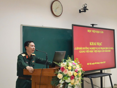 KHAI MẠC LỚP BỒI DƯỠNG NGHIỆP VỤ SƯ PHẠM CHO CÁN BỘ, GIẢNG VIÊN