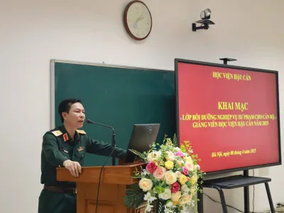 KHAI MẠC LỚP BỒI DƯỠNG NGHIỆP VỤ SƯ PHẠM CHO CÁN BỘ, GIẢNG VIÊN