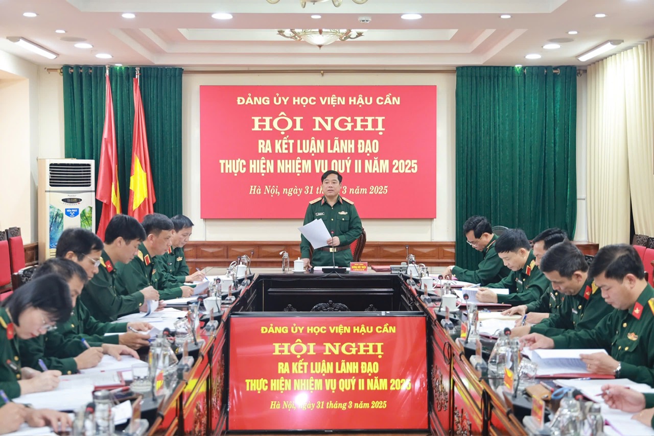 HỘI NGHỊ ĐẢNG ỦY HỌC VIỆN RA KẾT LUẬN LÃNH ĐẠO THỰC HIỆN NHIỆM VỤ TRỌNG TÂM QUÝ II NĂM 2025