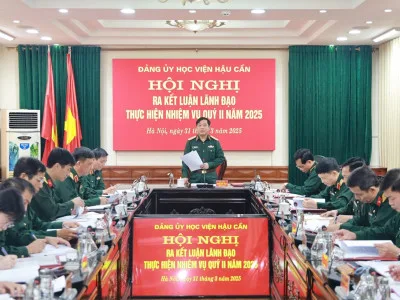 HỘI NGHỊ ĐẢNG ỦY HỌC VIỆN RA KẾT LUẬN LÃNH ĐẠO THỰC HIỆN NHIỆM VỤ TRỌNG TÂM QUÝ II NĂM 2025