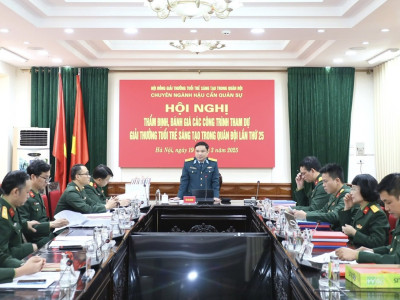 THẨM ĐỊNH, ĐÁNH GIÁ CÁC CÔNG TRÌNH THAM DỰ GIẢI THƯỞNG TUỔI TRẺ SÁNG TẠO TRONG QUÂN ĐỘI LẦN THỨ 25