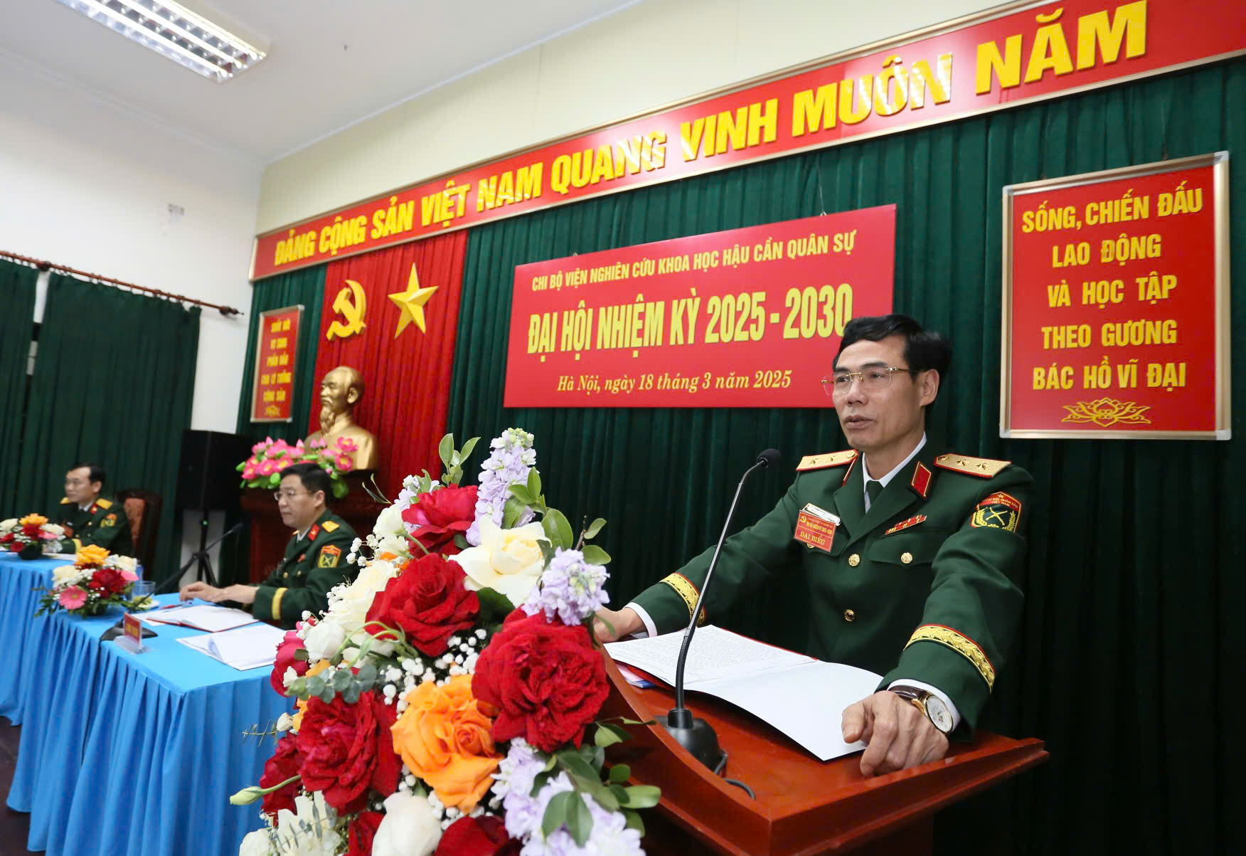 ĐẢNG BỘ HỌC VIỆN HẬU CẦN CHỈ ĐẠO THÀNH CÔNG ĐẠI HỘI CHI BỘ CƠ SỞ LÀM TRƯỚC