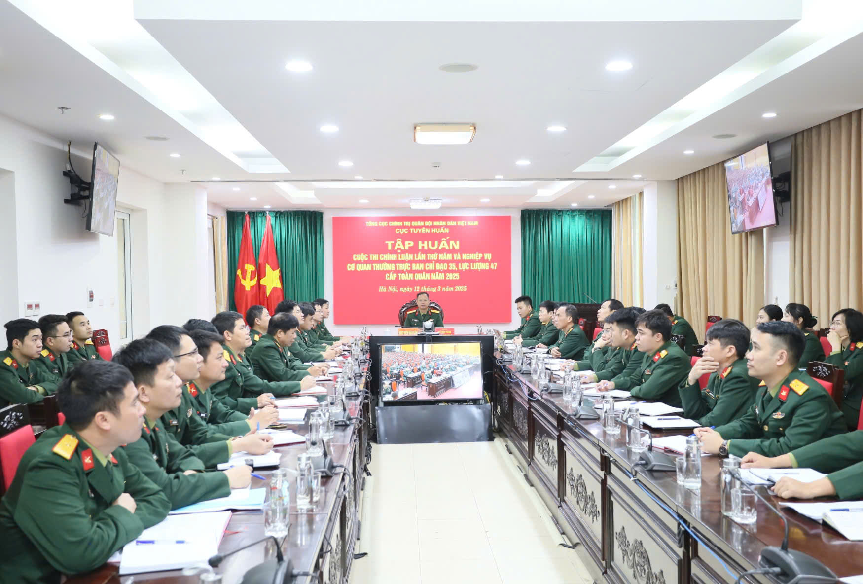 TẬP HUẤN CUỘC THI CHÍNH LUẬN LẦN THỨ NĂM VÀ NGHIỆP VỤ CƠ QUAN THƯỜNG TRỰC BAN CHỈ ĐẠO 35, LỰC LƯỢNG 47 CẤP TOÀN QUÂN NĂM 2025