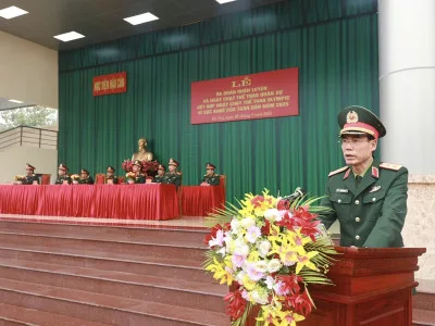 HỌC VIỆN HẬU CẦN TRỌNG THỂ TỔ CHỨC LỄ RA QUÂN HUẤN LUYỆN VỚI TINH THẦN MỚI, KHÍ THẾ VÀ QUYẾT TÂM MỚI