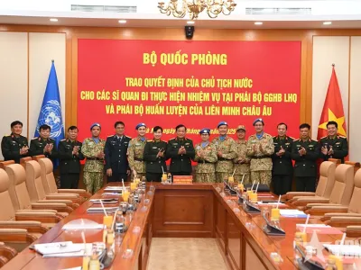 NỮ SĨ QUAN HỌC VIỆN HẬU CẦN VINH DỰ ĐƯỢC CỬ ĐI LÀM NHIỆM VỤ GÌN GIỮ HÒA BÌNH LIÊN HỢP QUỐC