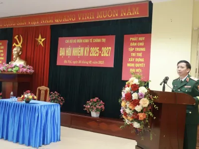 TỔ CHỨC THÀNH CÔNG ĐẠI HỘI CHI BỘ LÀM TRƯỚC, NHIỆM KỲ 2025 - 2027
