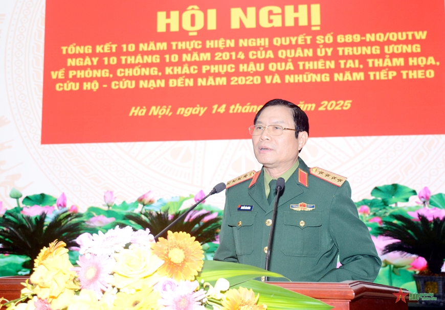 TỔNG KẾT 10 NĂM THỰC HIỆN NGHỊ QUYẾT CỦA QUÂN ỦY TRUNG ƯƠNG VỀ PHÒNG, CHỐNG LỤT BÃO, CỨU HỘ - CỨU NẠN