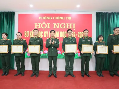 PHÁT HUY KẾT QUẢ HỌC KỲ I, QUYẾT TÂM TĂNG TỐC, BỨT PHÁ HOÀN THÀNH XUẤT SẮC NHIỆM VỤ HỌC KỲ II, NĂM HỌC 2024 - 2025