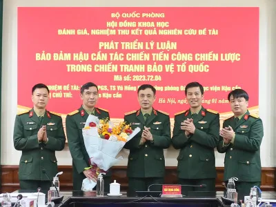 NGHIỆM THU ĐỀ TÀI BỘ QUỐC PHÒNG ĐẠT XUẤT SẮC