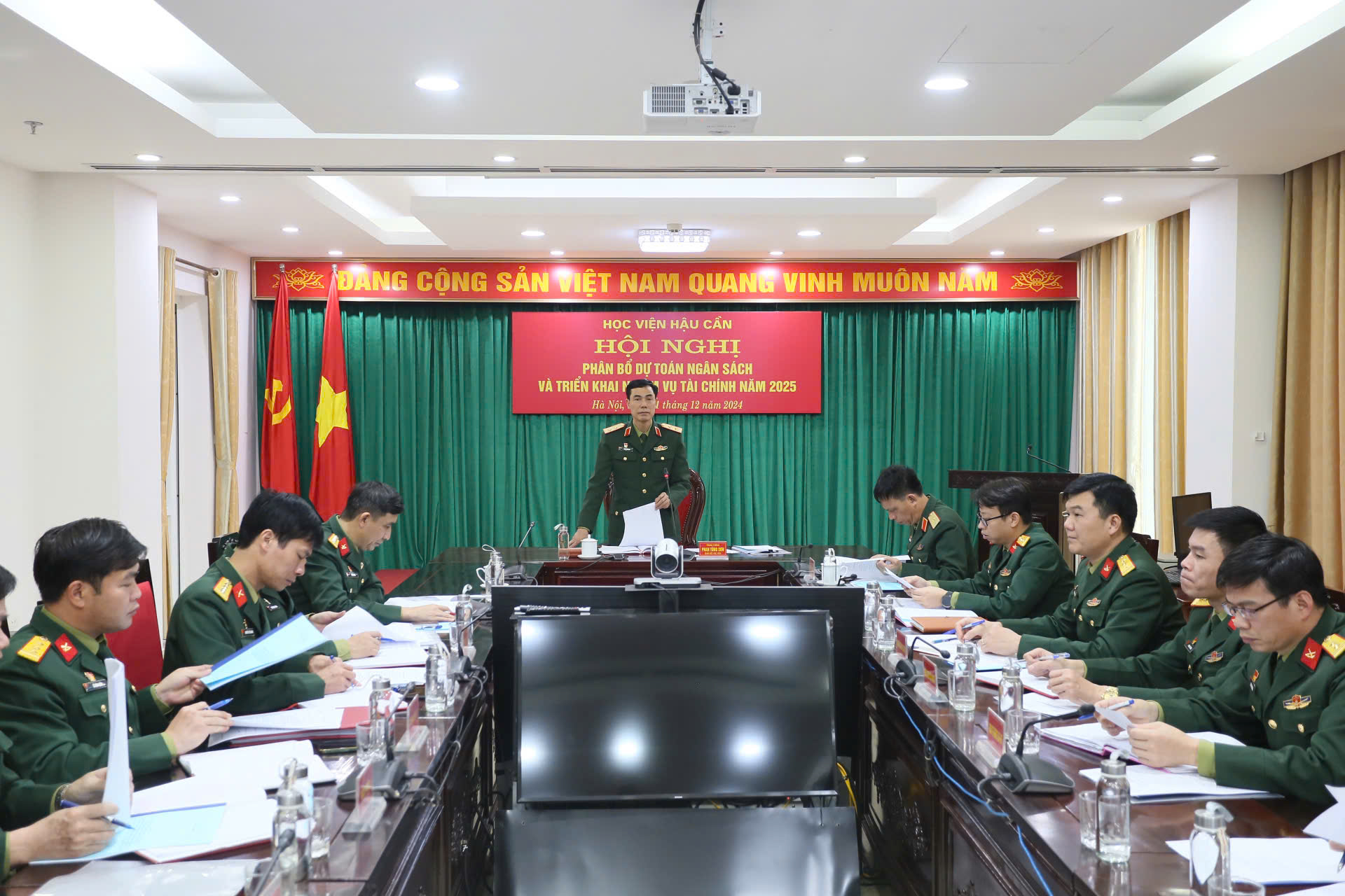 HỌC VIỆN HẬU CẦN TỔ CHỨC HỘI NGHỊ PHÂN BỔ DỰ TOÁN NGÂN SÁCH VÀ TRIỂN KHAI NHIỆM VỤ TÀI CHÍNH NĂM 2025