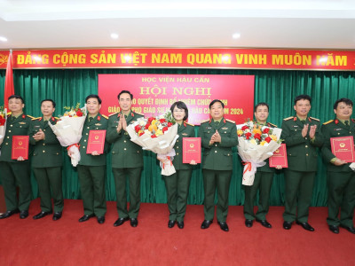 HỌC VIỆN HẬU CẦN CÓ 06 CÁN BỘ, NHÀ GIÁO ĐƯỢC BỔ NHIỆM CHỨC DANH GIÁO SƯ, PHÓ GIÁO SƯ NĂM 2024