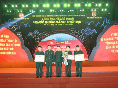 TUỔI TRẺ, ĐOÀN VIÊN THANH NIÊN HỌC VIỆN HẬU CẦN ĐƯỢC TRAO NHIỀU GIẢI THƯỞNG TRONG CHƯƠNG TRÌNH GIAO LƯU NGHỆ THUẬT “KHÚC QUÂN HÀNH THỜI ĐẠI”