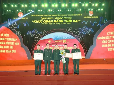 TUỔI TRẺ, ĐOÀN VIÊN THANH NIÊN HỌC VIỆN HẬU CẦN ĐƯỢC TRAO NHIỀU GIẢI THƯỞNG TRONG CHƯƠNG TRÌNH GIAO LƯU NGHỆ THUẬT “KHÚC QUÂN HÀNH THỜI ĐẠI”