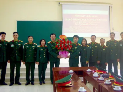 THỦ TRƯỞNG HỌC VIỆN THĂM, ĐỘNG VIÊN ĐOÀN GIẢNG VIÊN THAM GIA HỘI THI