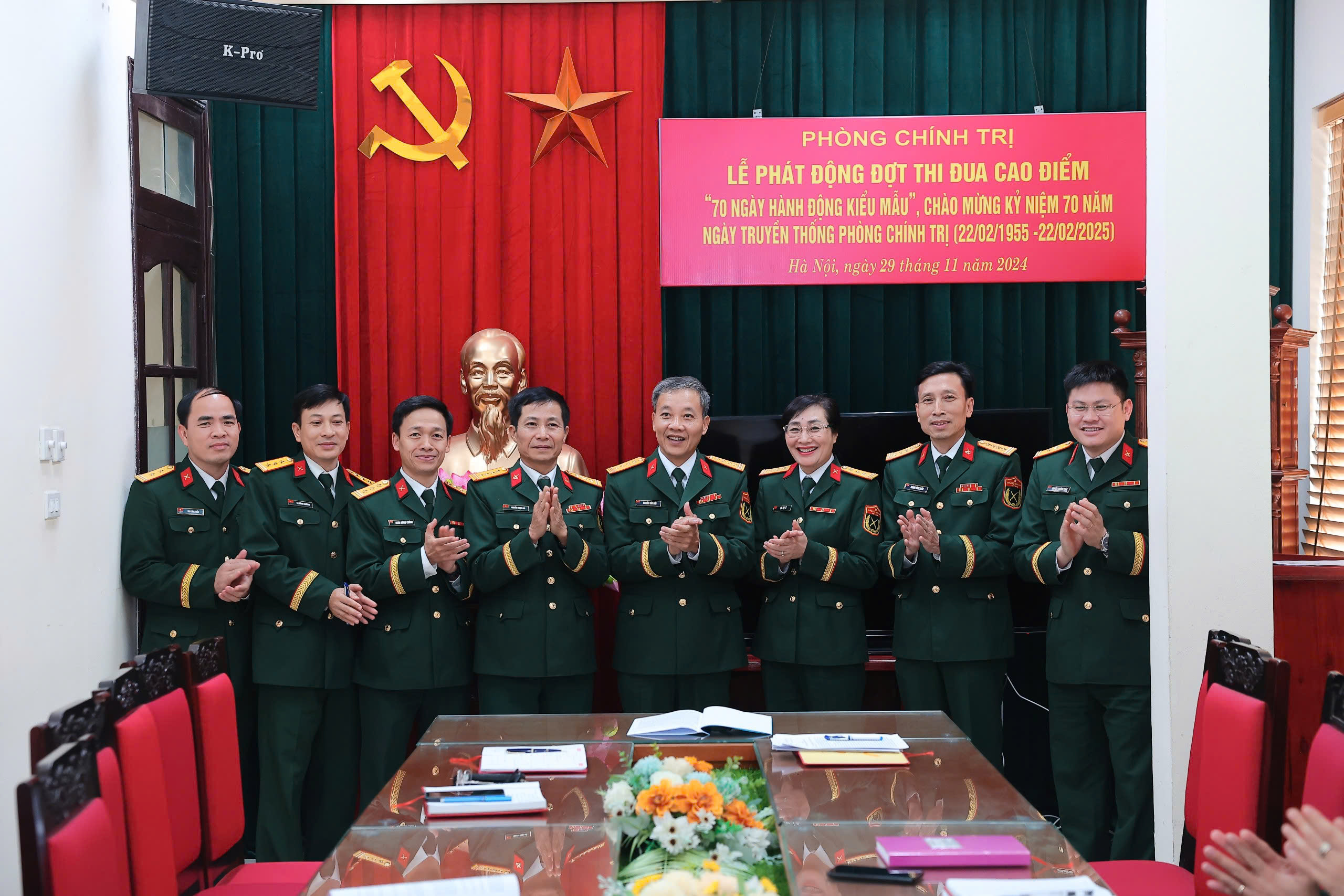 PHÒNG CHÍNH TRỊ PHÁT ĐỘNG ĐỢT THI ĐUA CAO ĐIỂM “70 NGÀY HÀNH ĐỘNG KIỂU MẪU”