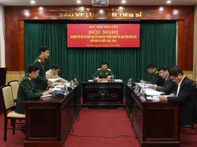 NGHIỆM THU ĐỀ TÀI VIỆN LỊCH SỬ QUÂN SỰ: PHÒNG CHÍNH TRỊ, HỌC VIỆN HẬU CẦN BIÊN NIÊN SỰ KIỆN